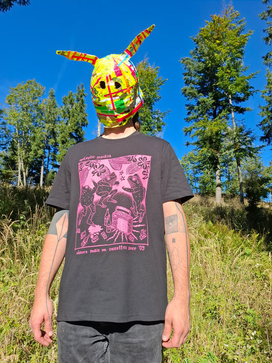 T-shirt *Frog Party 2.0*, Print: Pinky Pink