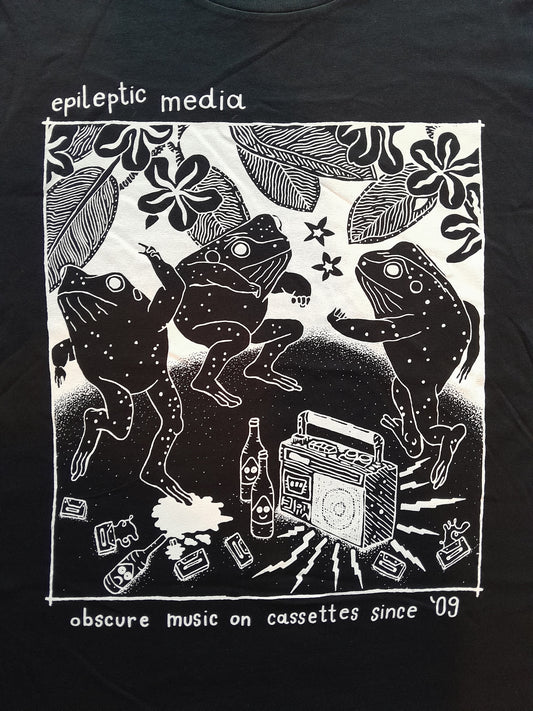 T-shirt *Frog Party 2.0*, Print: Creamy White