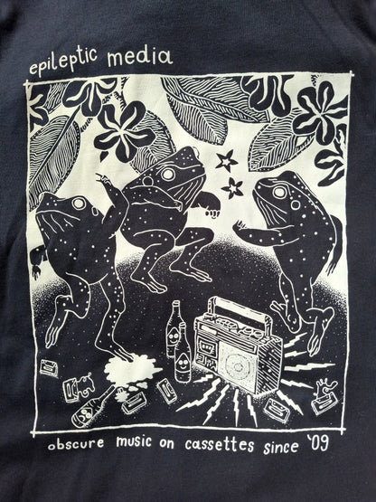 T-shirt *Frog Party 2.0*, Print: Creamy White