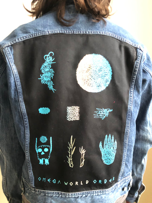 Jeans-Jacket (2nd hand) with Back Patch