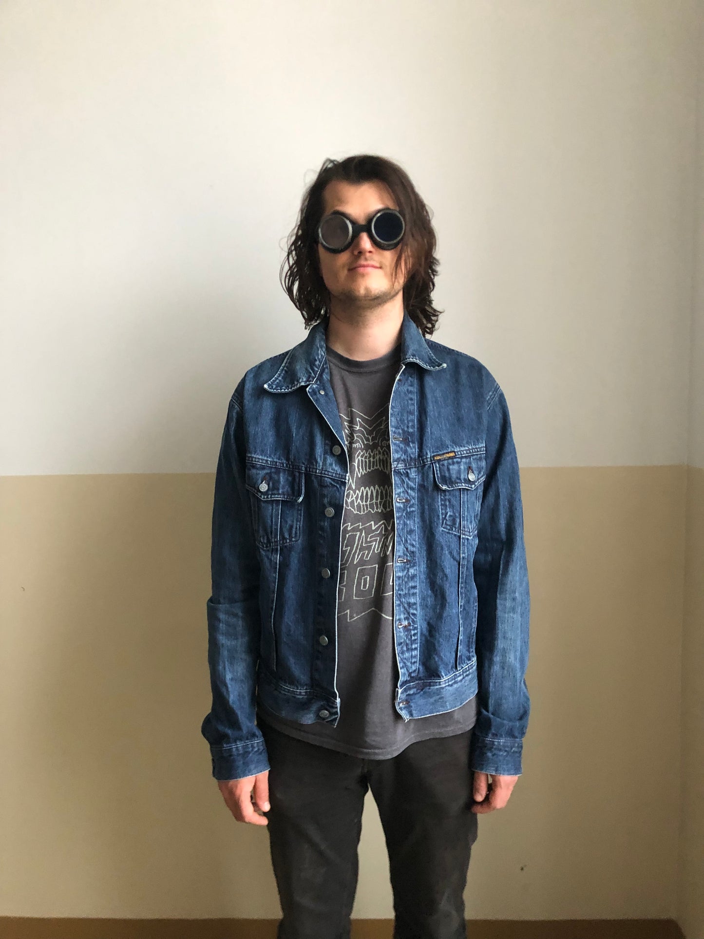 Jeans-Jacket (2nd hand) with Back Patch
