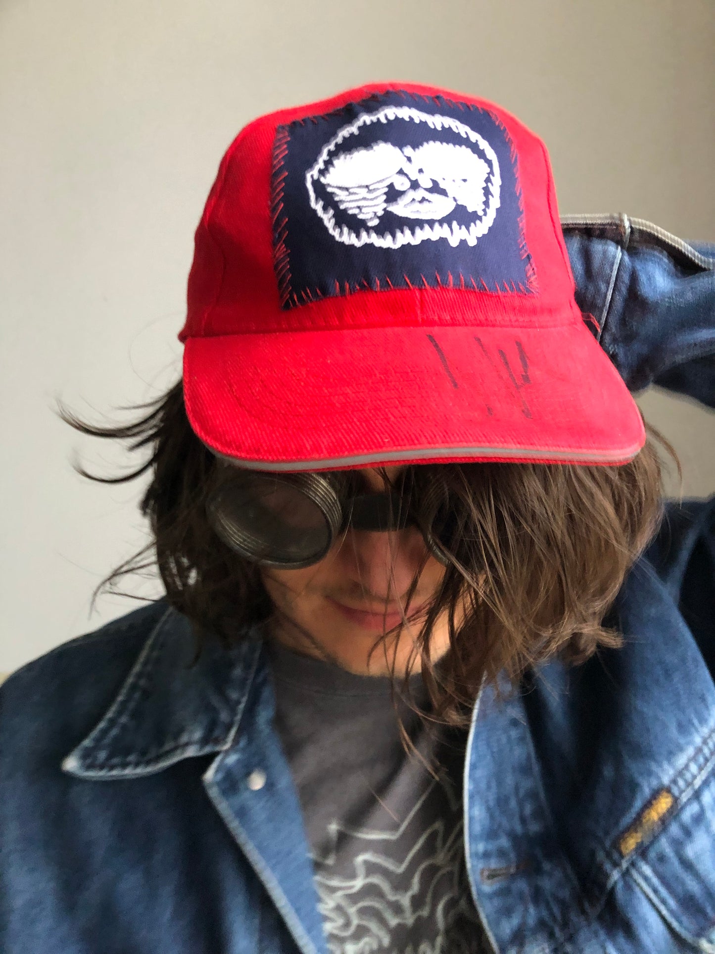 Jeans-Jacket (2nd hand) with Back Patch