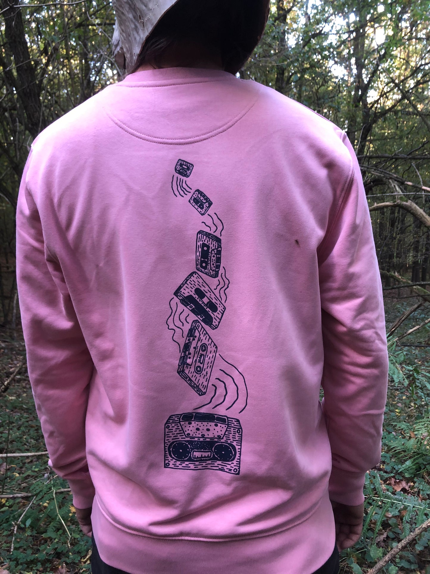 Sweater *Frog Party* vanilla/canyon pink