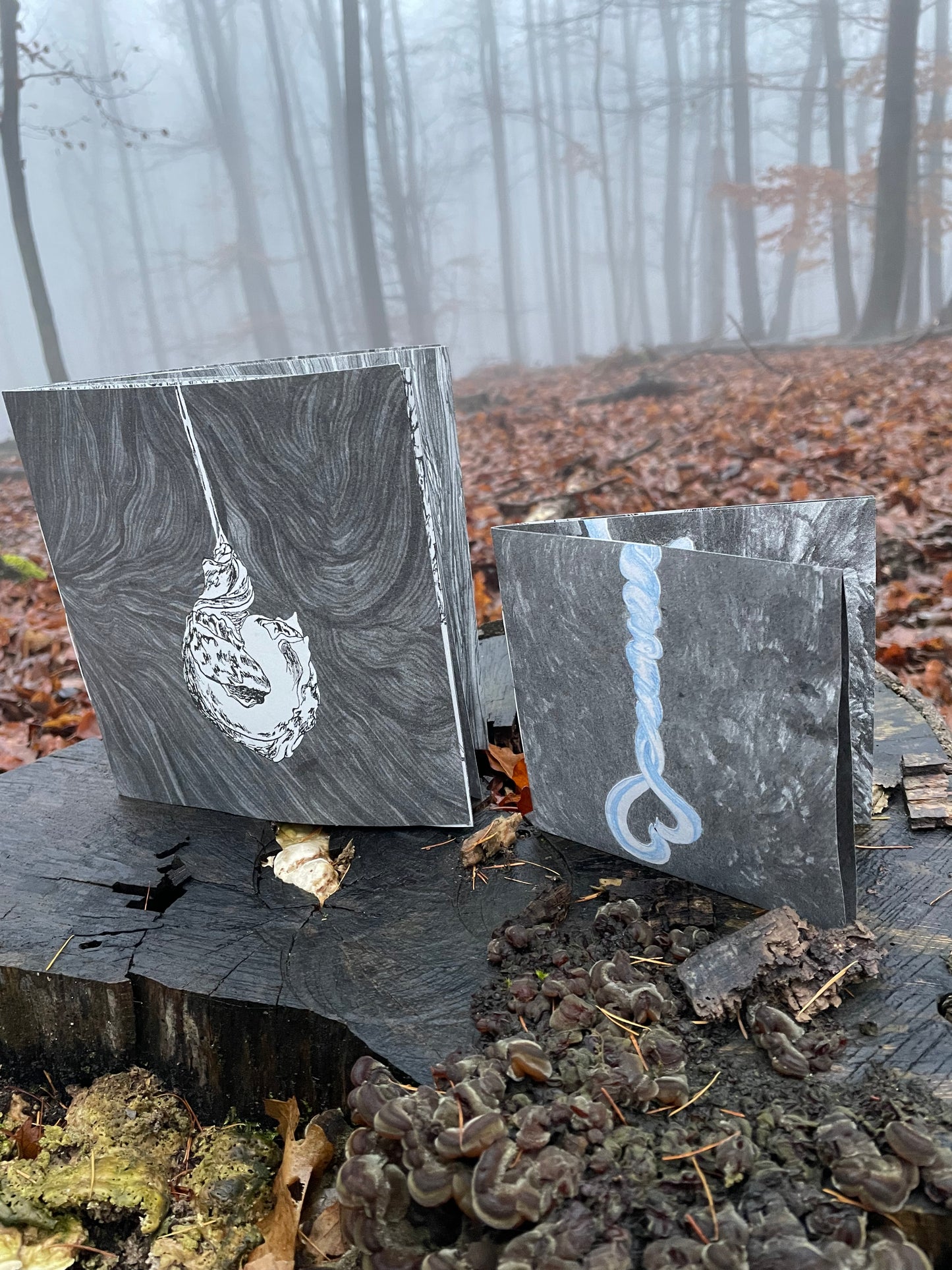 (c)Limax: 2 zines about the passionate encounter of 2 Leopard Slugs (Leidenschaft zwischen Tigerschnegeln)