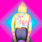 Spiralcoloured Hoodie "DEPRESSED CAT"